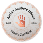 Aktion saubere Hände - Bronzezertifikat